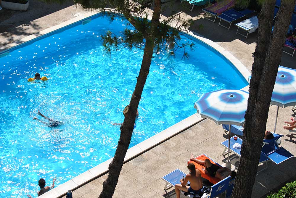 hotel bahama vista piscina da balcone